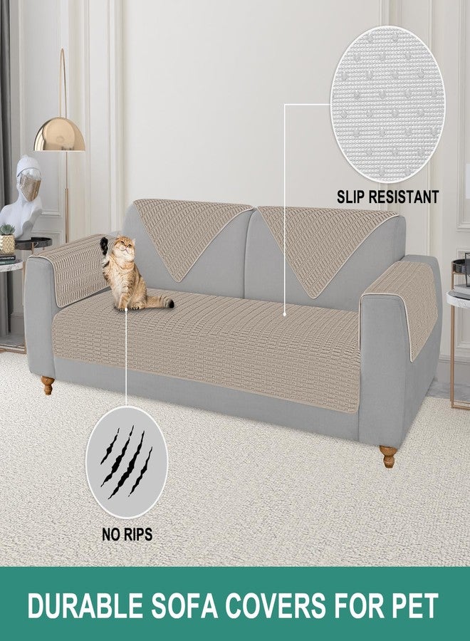 Foxdecor أغطية أذرع الكراسي من فوكس ديكور، أغطية حماية لأذرع الكراسي، أغطية أذرع الأرائك، أغطية مساند أذرع الأرائك، عبوة من قطعتين، بني مقاس 20 × 20 بوصة - Image 4
