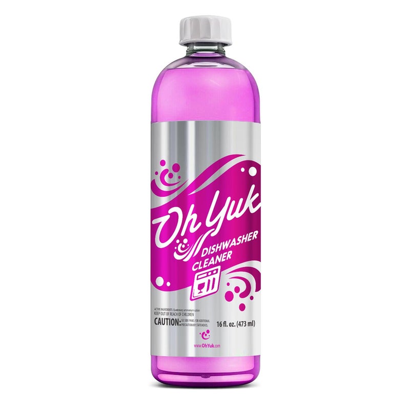 Oh Yuk Dishwasher Cleaner and Descaler for All Brands and Models, Natural Citrus Fragrance, Four Cleanings Per Bottle, Septic Safe, 16 Fl Oz - Image 1