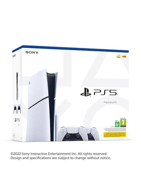 PlayStation 5 Slim (International Version) Disc DualSense Wireless Controller Double Pack