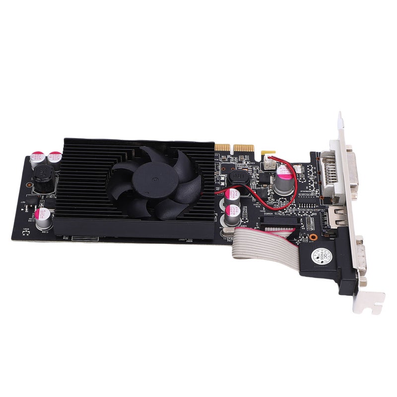 بطاقة رسومات GT 610 ذاكرة 1 جيجا بايت GDDR3 بطاقة فيديو رسومات PCIe 2.0 X16 عالية السرعة 1000 ميجاهرتز مع مراوحة تبريد هادئة لأجهزة الكمبيوتر الشخصي - Image 5