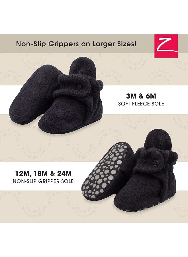 Zutano Cozie Fleece Baby Booties, Unisex, For Newborns and Infants - Image 2
