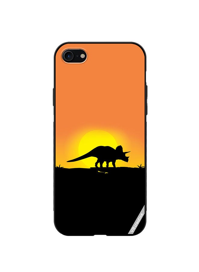 VR CREATIVE Protective Case Cover For Apple iPhone SE (2022) Dinosaur Design Multicolour - Image 1