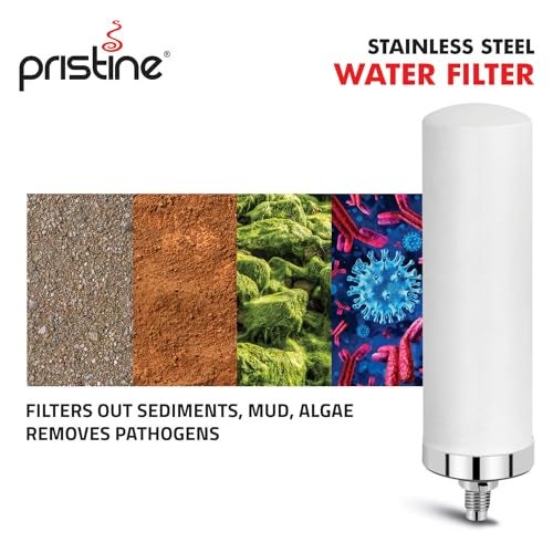 PRISTINE Stainless Steel Gravity Water Purifier Water Filter 20 Ltrs Silver - Image 4