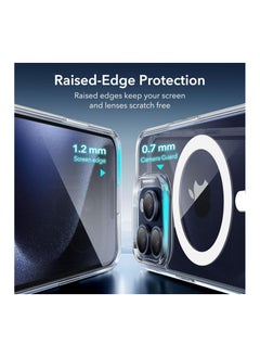 ESR ESR for iPhone 15 Pro Max Case, Compatible with MagSafe, Grade Protection, Yellowing Resistant, Scratch-Resistant Back, Magnetic Phone Cover for iPhone 15 Pro Max, Classic Series, Clear  - Image 5
