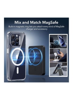ESR ESR for iPhone 15 Pro Max Case, Compatible with MagSafe, Grade Protection, Yellowing Resistant, Scratch-Resistant Back, Magnetic Phone Cover for iPhone 15 Pro Max, Classic Series, Clear  - Image 4