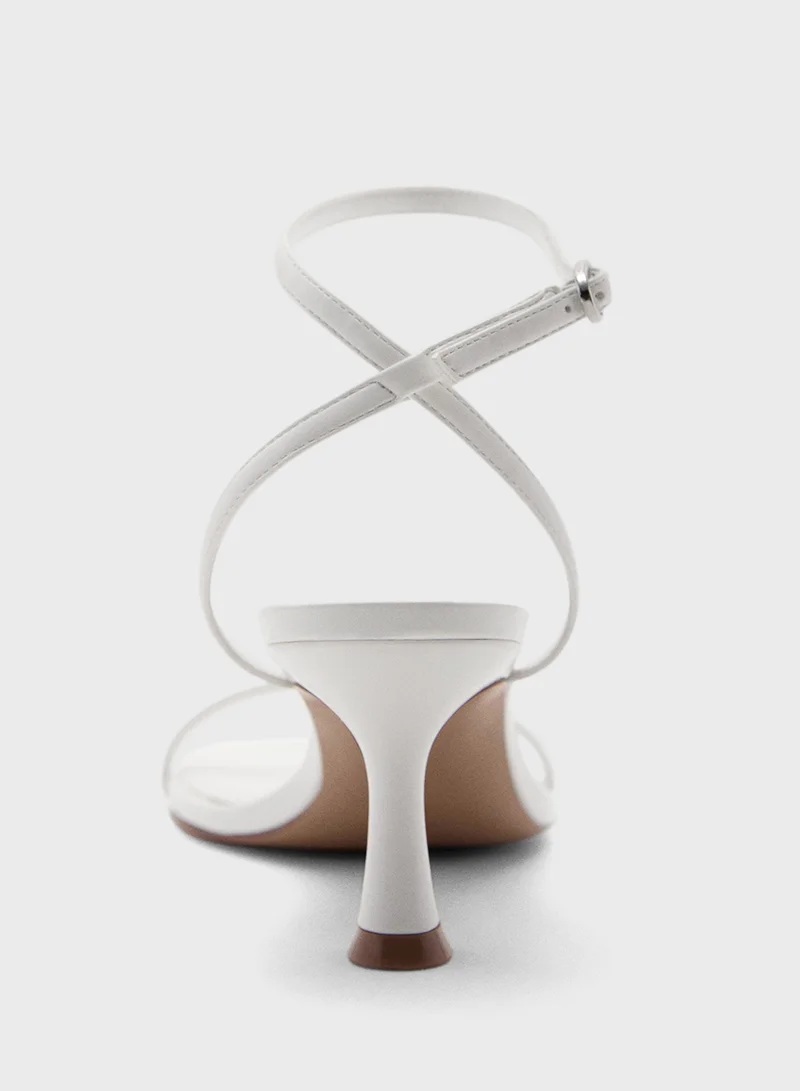 MANGO Buckle Strap Sandals