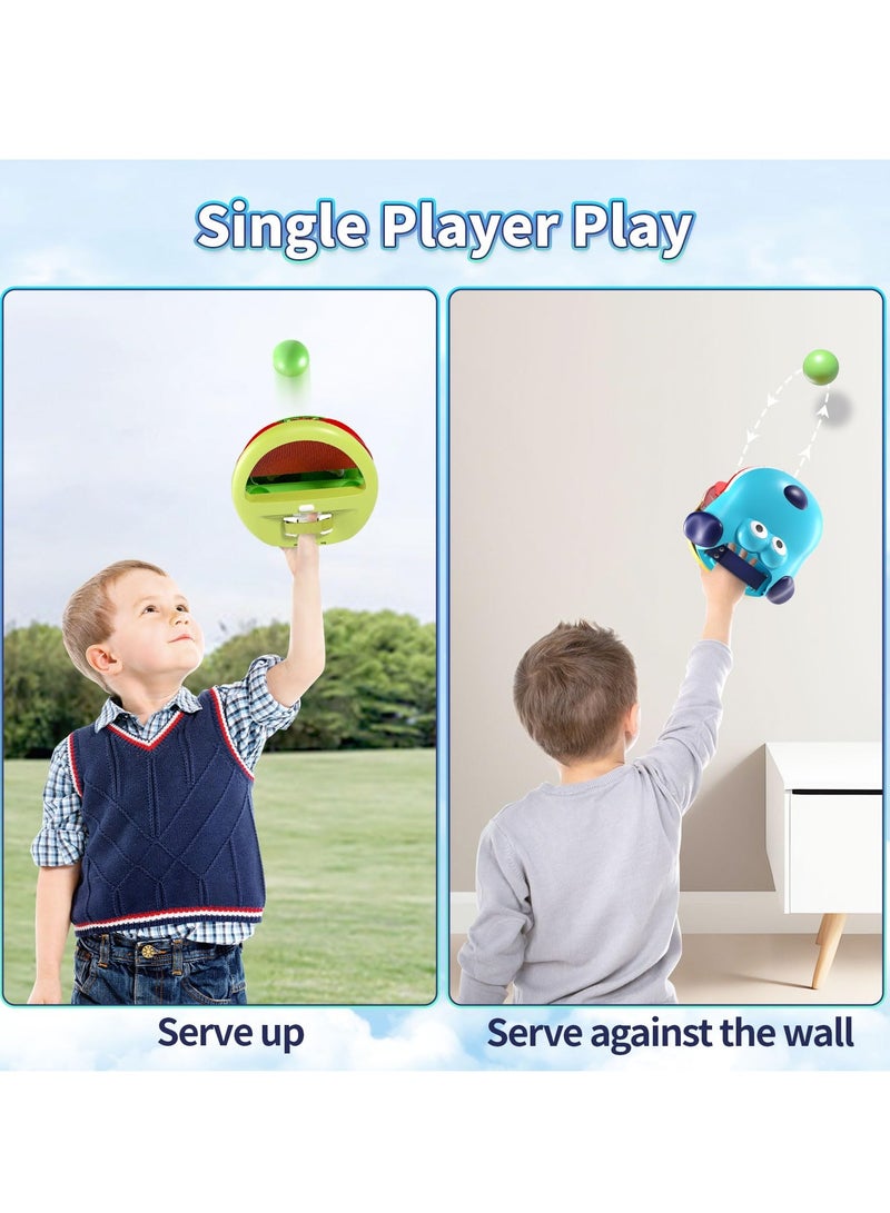 Catch and Toss Ball Game Set, 2 Beach Toys for Family Fun, Includes 2 Launchers and 14 Balls, Outdoor Games for Kids and Adults Ages 3,12 - Image 3