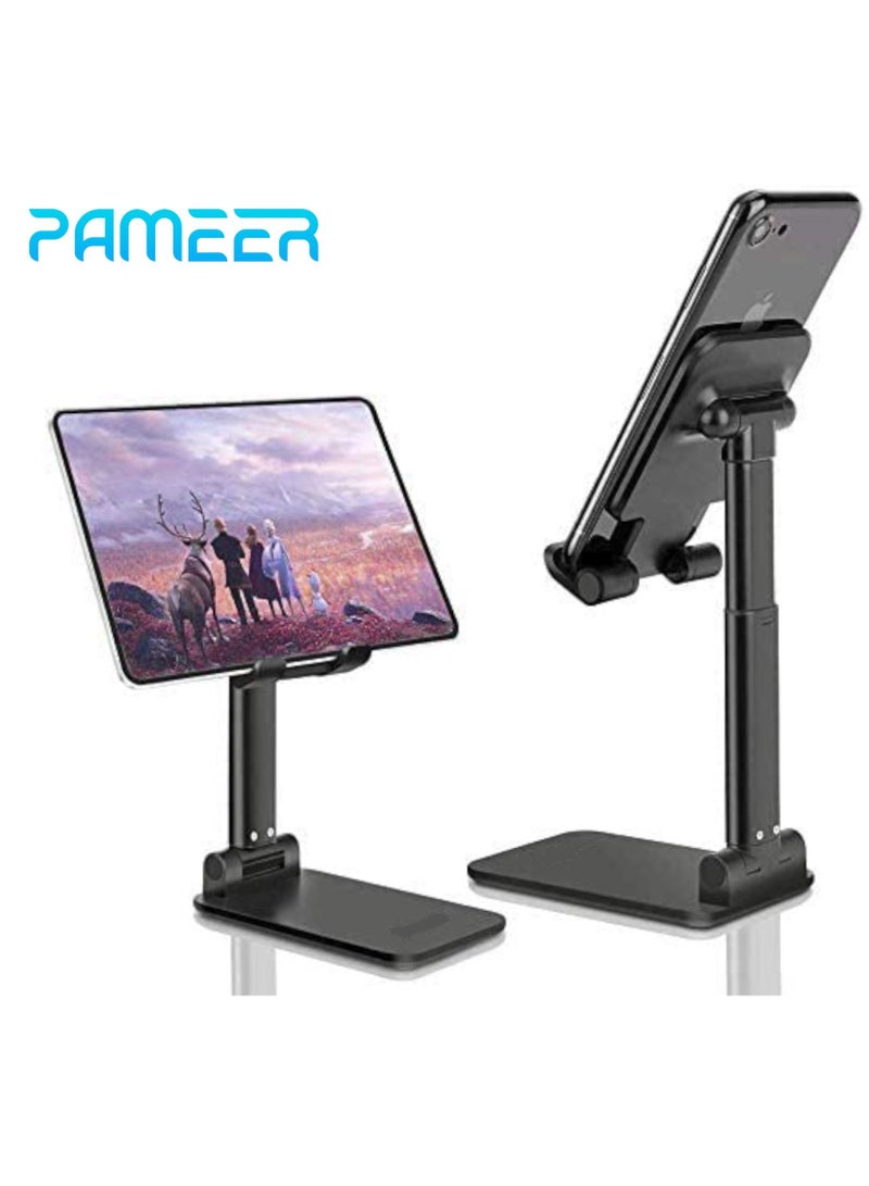 بامير حامل هاتف محمول قابل للطي لسطح المكتب حامل هاتف محمول قابل للطي للكمبيوتر اللوحي iPhone Samsung Nokia Huawei Redmi حامل هاتف محمول قابل للتعديل لسطح المكتب منضدة جانبية للسرير - Image 4