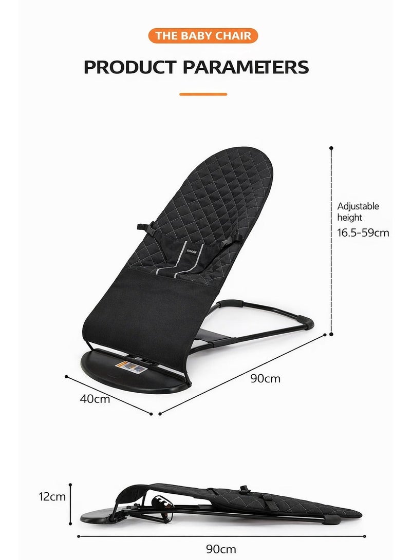 ARNOTEC كرسي هزاز للأطفال الرضع 0–18 شهرًا – هزاز محمول مع اهتزازات مهدئة، قماش شبكي وقطن عضوي، 3 وضعيات انحدار، شريط ألعاب قابل للإزالة وألعاب معلقة - Image 2