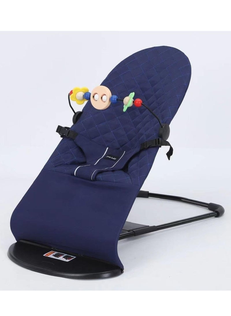 ARNOTEC - Baby Bouncer Seat for Infants 0–18 Months – Portable Rocker with Soothing Vibrations, Mesh & Organic Cotton Fabric, 3 Recline Positions, Removable Toy Bar & Hanging Toys - Image 1