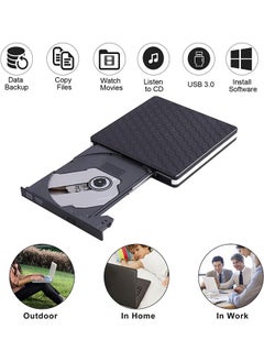 Garlo External DVD Drive, USB 3.0 Type-C CD DVD +/-RW Optical Drive USB C Burner Slim CD/DVD ROM Rewriter Writer Reader Portable for PC Laptop Desktop MacBook Mac Windows 7/8.1/10 Linux OS Apple  - Image 4