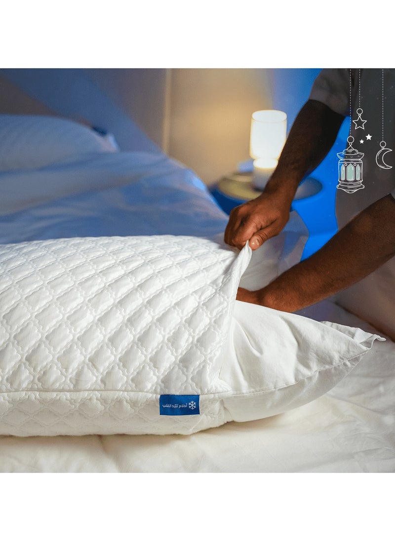 RIBAL Lultra cooling pillow cover | Ultra soft with pores for breathability  - Image 1