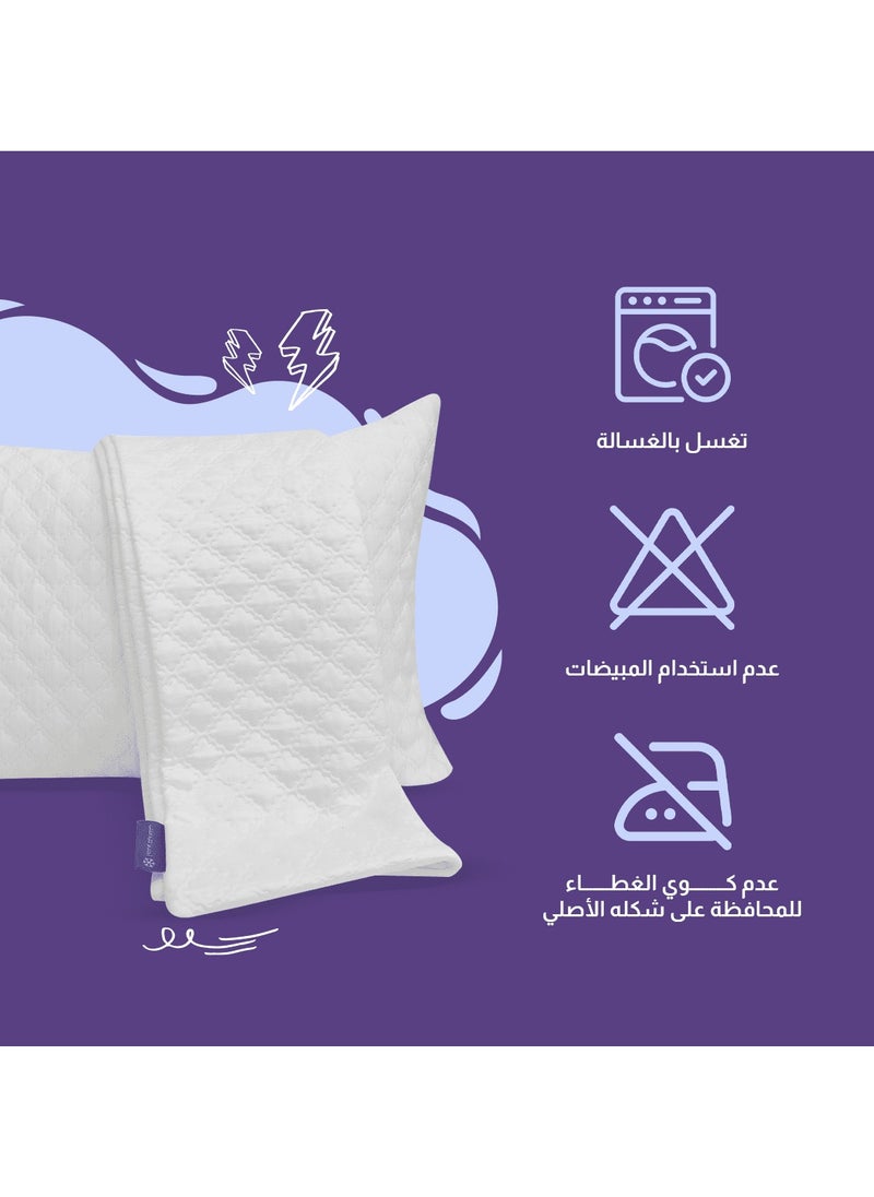 RIBAL Lultra cooling pillow cover | Ultra soft with pores for breathability  - Image 3