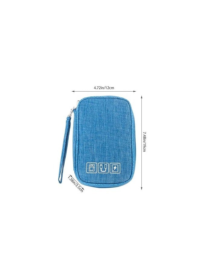 PROMASS Travel Cable Organizer Bag, Portable Cable Organizer, Small Waterproof Electronic Accessories Storage Bag for Charger, Cable - Image 1