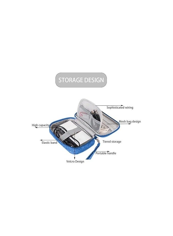 PROMASS Travel Cable Organizer Bag, Portable Cable Organizer, Small Waterproof Electronic Accessories Storage Bag for Charger, Cable - Image 3