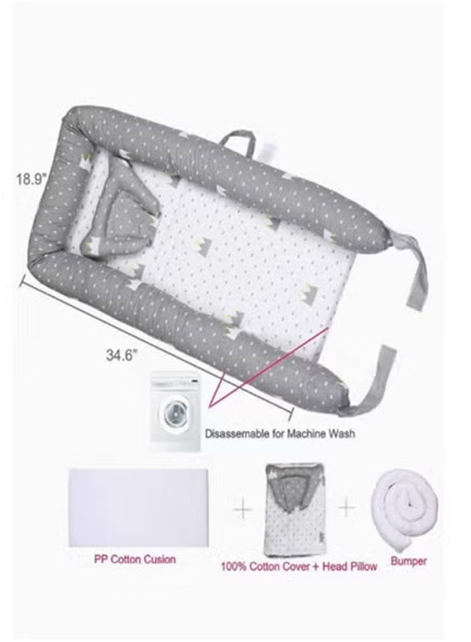 NKX The Ultimate Pure Cotton Portable Crib for Newborn - Image 2