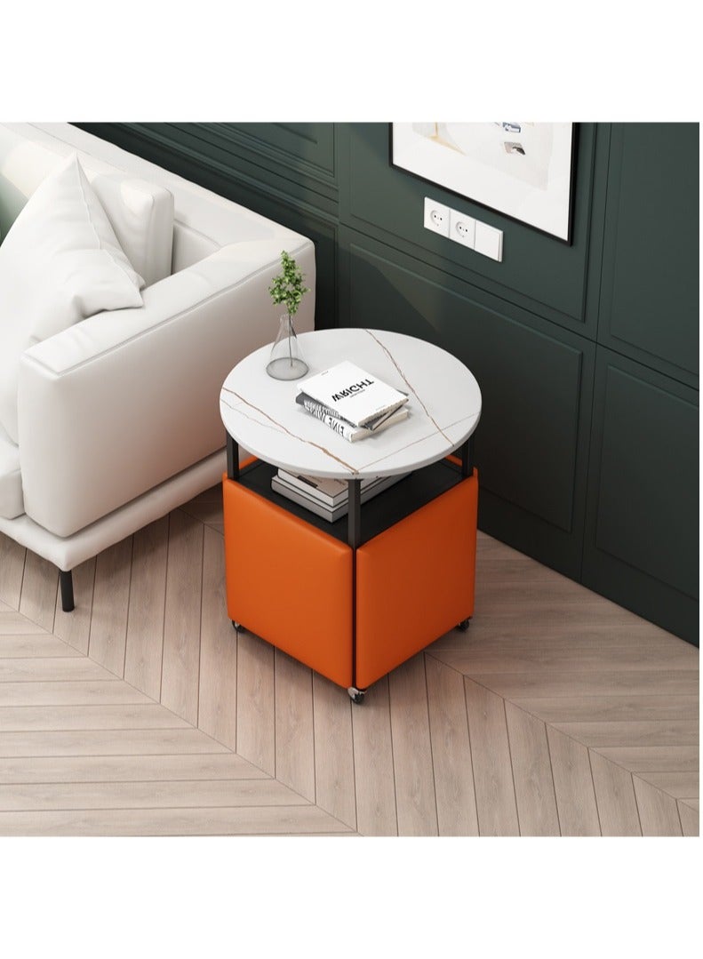 Organized Home 5 in 1 Smart Retractable Coffee Table For Living Room Space Saving Combination Disassemble And Fold Away - Image 5