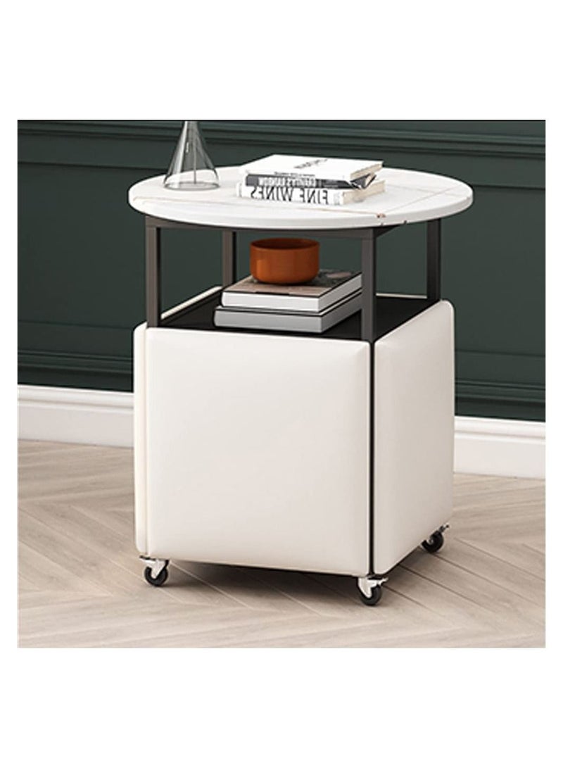 Organized Home 5 in 1 Smart Retractable Coffee Table For Living Room Space Saving Combination Disassemble And Fold Away - Image 1