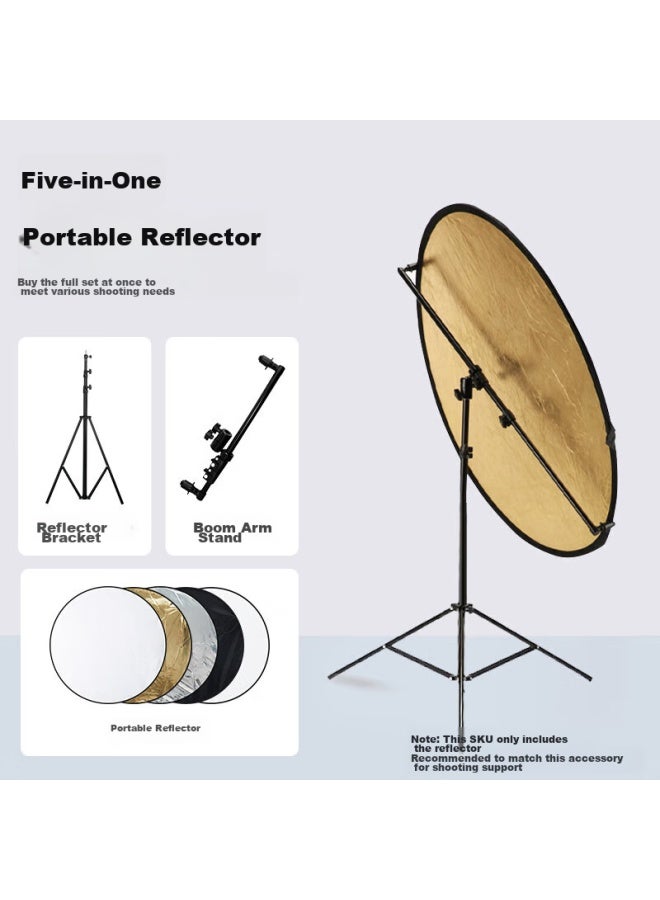 BEIYANG Cm 5-in Reflector, Photography Studio Foldable Fill Light, Portable Outdoor Photography Softbox, Gold Silver Black White Color Equipment, Light Blocking, Light Shielding, Lighting Board, Shooting Props - Image 5