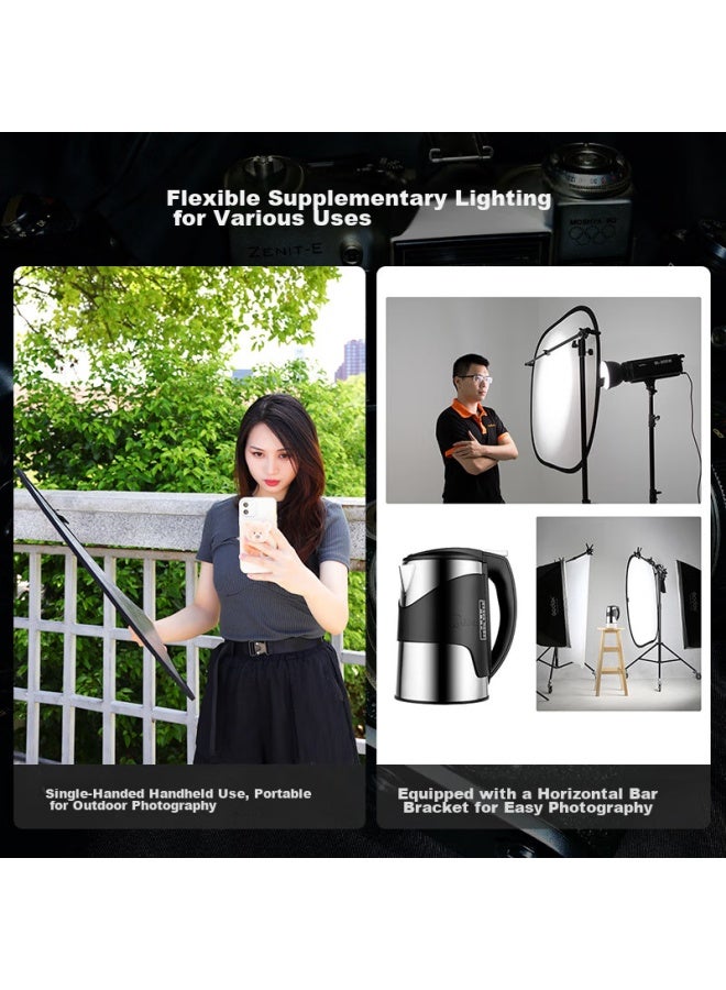 BEIYANG Cm 5-in Reflector, Photography Studio Foldable Fill Light, Portable Outdoor Photography Softbox, Gold Silver Black White Color Equipment, Light Blocking, Light Shielding, Lighting Board, Shooting Props - Image 3