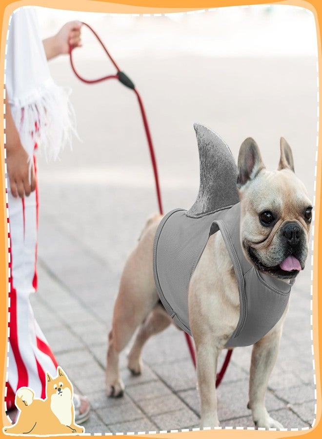 Clysee 2 Pcs Halloween Dog Shark Costumes Fish Fin Dog Costume for Dogs Puppy Cosplay Birthday Party Outfit(Large) - Image 5