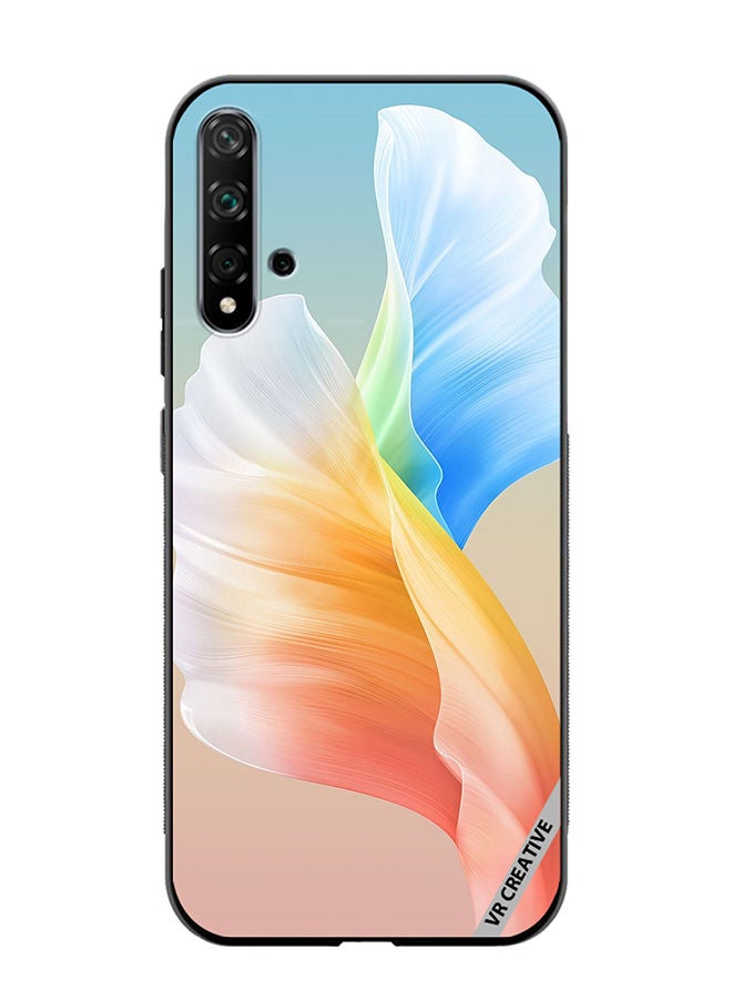 VR CREATIVE Protective Case Cover For Huawei Nova 5T Flower Design Multicolour - Image 1