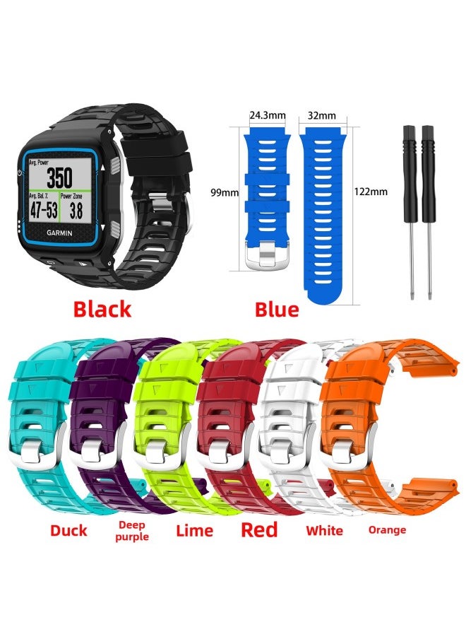 Lumos For Jiaming Garmin Forerunner 920XT Smart Watch Monochrome Silicone Strap-Color:Red