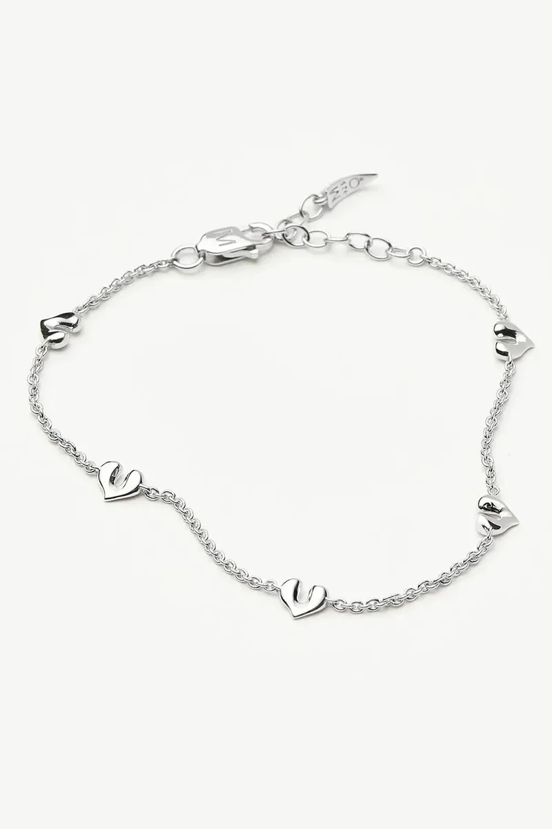 Missoma Molten Heart Mini Charm Bracelet
