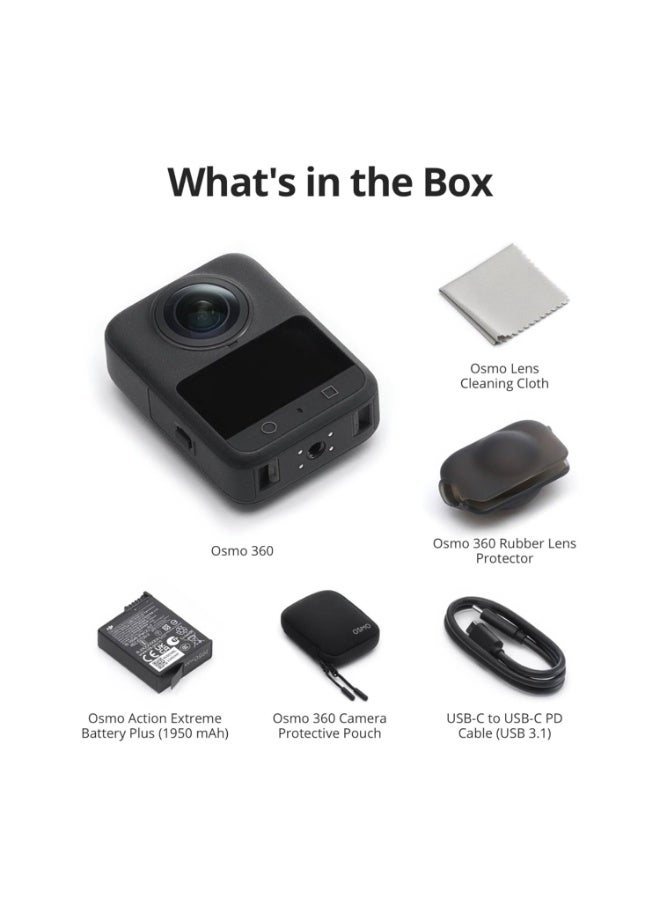 Osmo DJI Osmo 360 Standard Combo, 360 Camera With 1-Inch 360° Imaging, Native 8K 360° Video, 4K/120fps & 170° Boost Video, 120MP 360° Photo, 100-Min 8K Recording, Waterproof, Action Camera for Sports, Vlog - Image 4