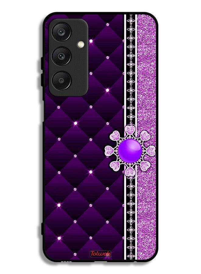 Tolwak غطاء حماية لجهاز سامسونج جالاكسي A25 5G مع قلوب لامعة - Image 1