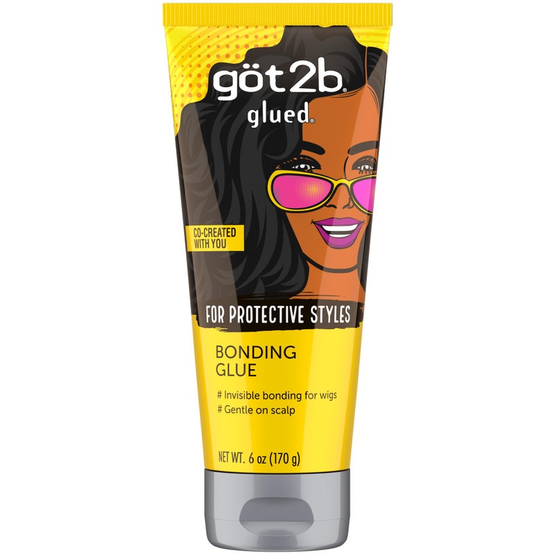 got2b Glued Bonding Glue, 6 Fl Oz, Invisible Wig Glue with Long-Lasting Hold, Dermatologist-Tested and Scalp-Friendly Formula with Pro-Vitamin B5, Easy Removal - Image 1