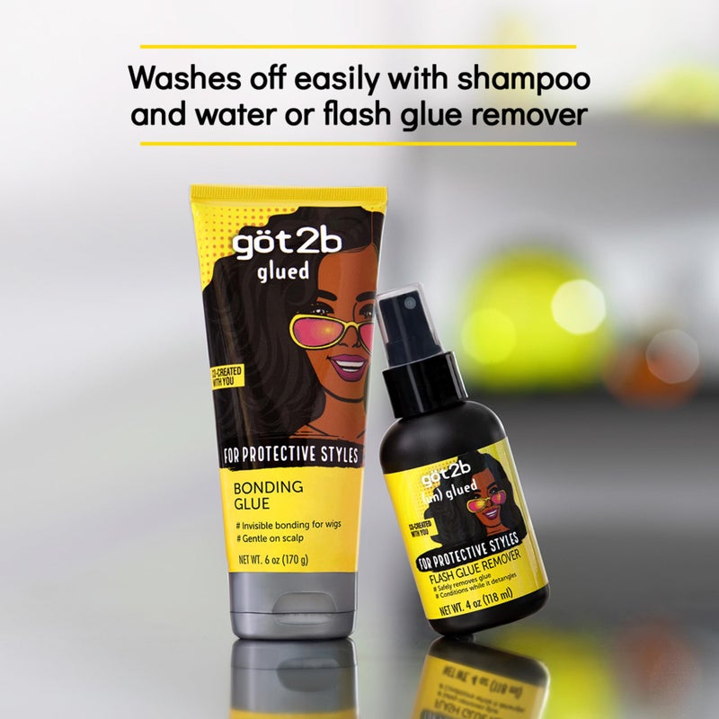 got2b Glued Bonding Glue, 6 Fl Oz, Invisible Wig Glue with Long-Lasting Hold, Dermatologist-Tested and Scalp-Friendly Formula with Pro-Vitamin B5, Easy Removal - Image 5
