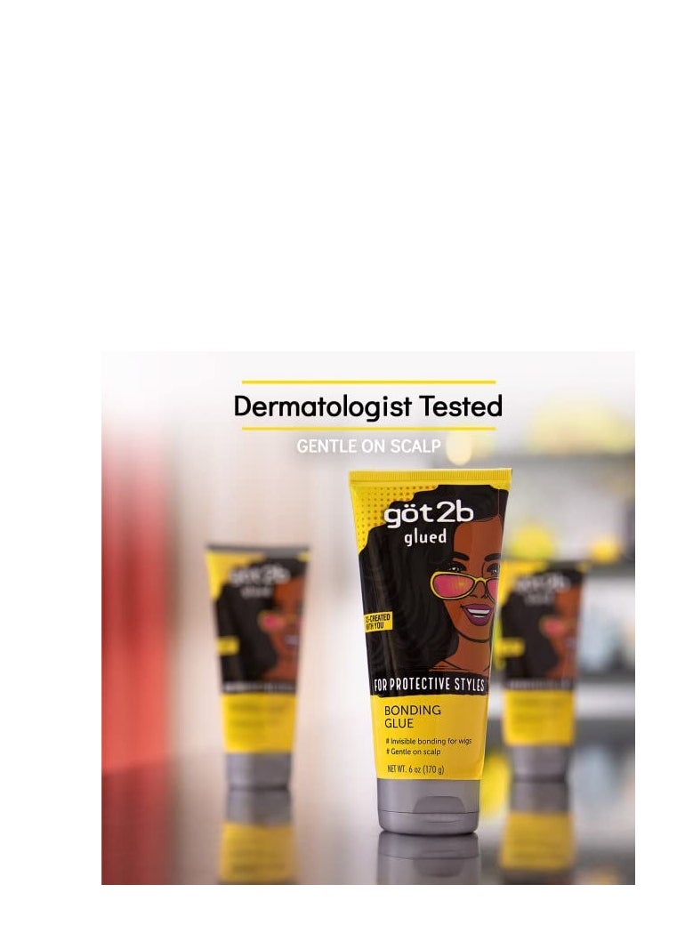 Got2b - Got2b Glued Bonding Glue, For Protective styles, Gentle on Scalp, Wig Glue 6 oz - Image 1