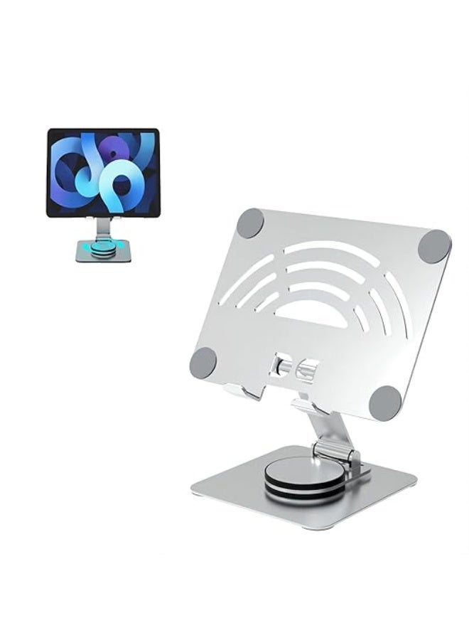 360° Rotating Tablet Stand – Adjustable & Stable Holder for Desk, Bed, or Kitchen – Perfect for Work, Study & Entertainment - Image 1