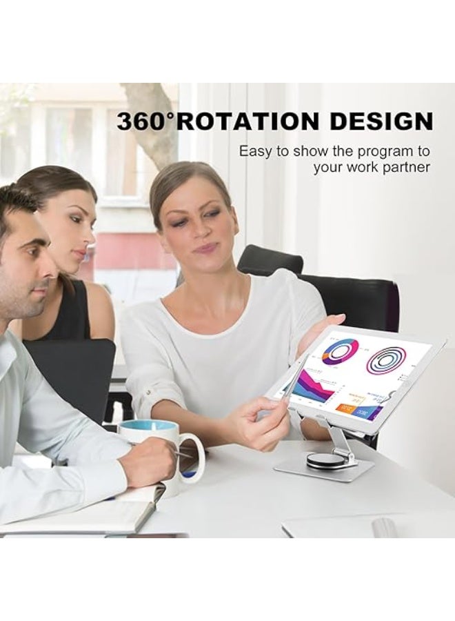 360° Rotating Tablet Stand – Adjustable & Stable Holder for Desk, Bed, or Kitchen – Perfect for Work, Study & Entertainment - Image 5