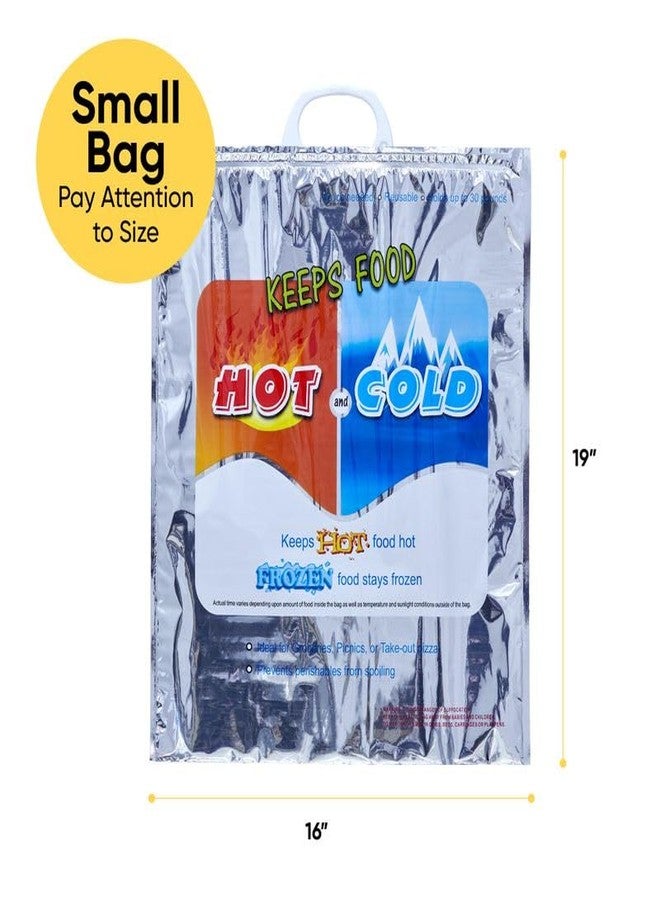 Superio Hot and Cold Insulated Bags for Food Delivery, Grocery Shopping Bags, Food Storage for Hot and Frozen Food for Travel, Disposable Cooler Bag, Reinforced Thermal Lunch Bag (3, 16"x19.25") - Image 2