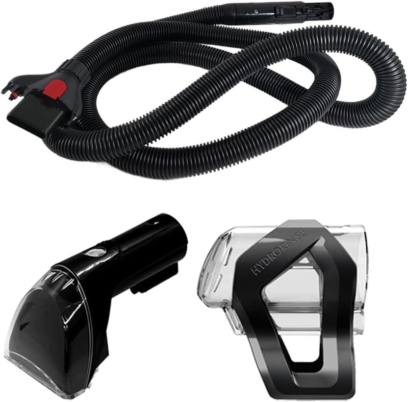 Selgo Replacement 8-Foot Hose Assembly with 3" Tough Stain Brush & Self-Cleaning Tools for Bissell Carpet Cleaners TurboClean, ProHeat 2x Revolution Pet, and HydroSteam, Bissell Carpet Cleaner Parts - Image 1