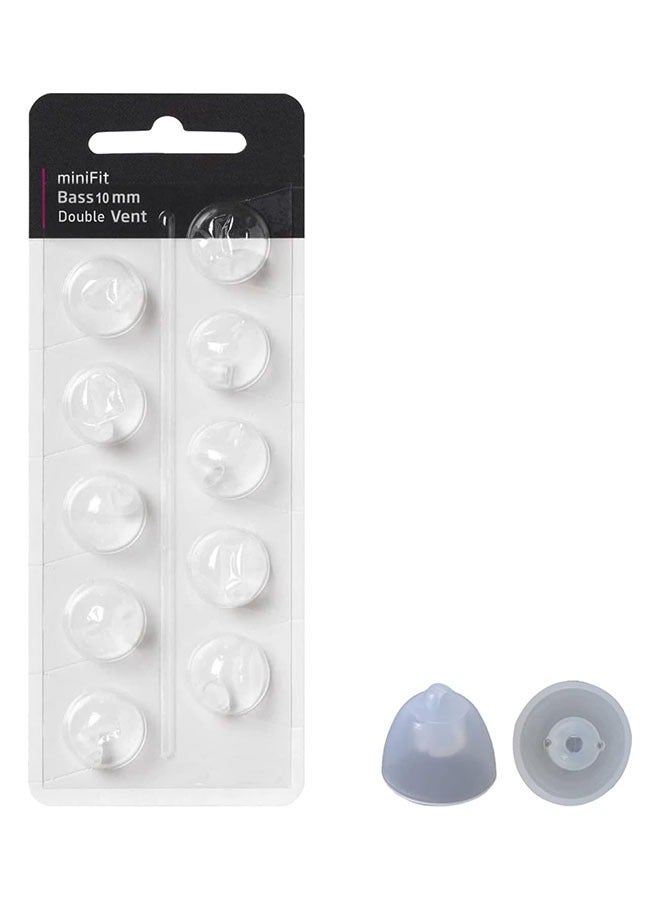 general Tingoton Hearing Aid Domes for Oticon MiniFit Double Vent Bass Domes: 2 Packs (10mm), Universal Domes for Oticon Hearing Aid Supplies - Image 4