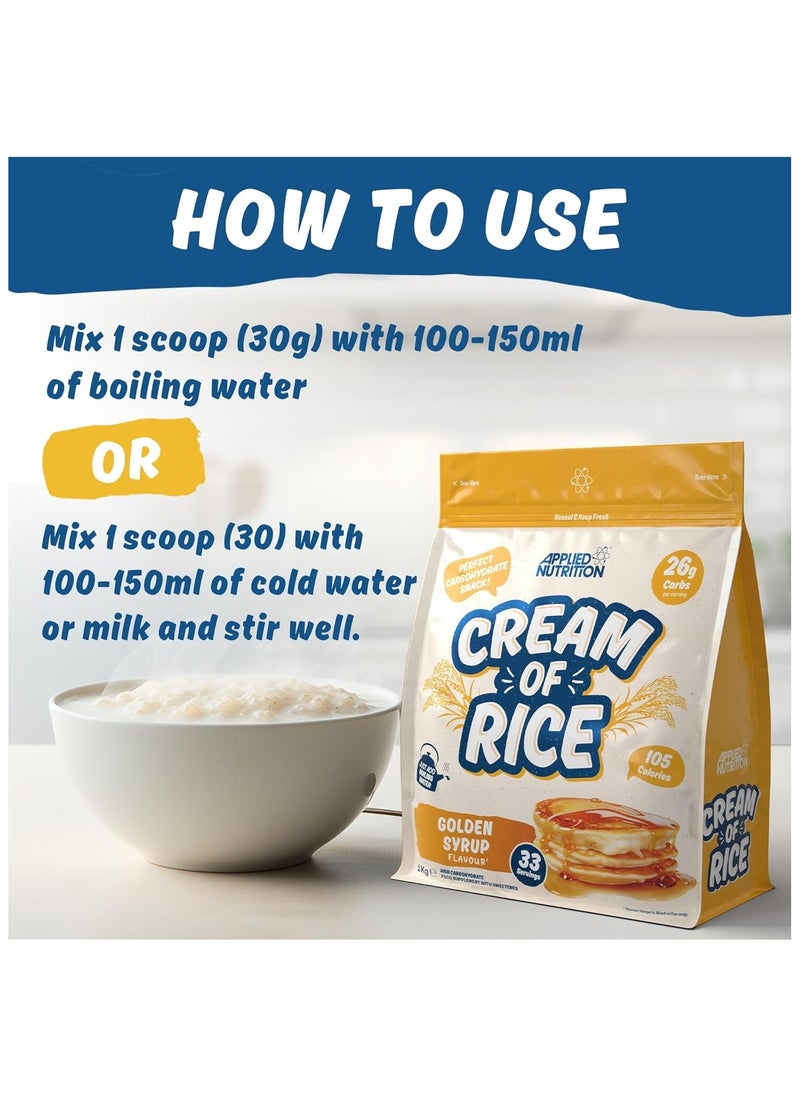 Cream of Rice High Carbohydrate Cream of Rice Supplement Golden Syrup  Flavour 1 kg - pzsku/Z23CBBA20FFF469E02EEFZ/45/_/1724156155/c88fac1f-69b6-46d9-aa2d-1638c2505bbf