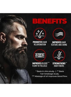 بيردو Beard And Hair Growth Oil Black  - Image 4