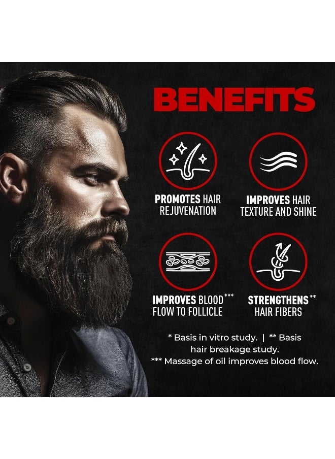 BEARDO - Beard And Hair Growth Oil Black 50ml - Image 1