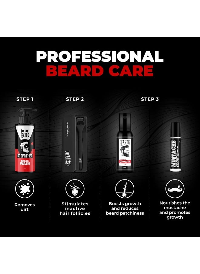 BEARDO - Beard And Hair Growth Oil Black 50ml - Image 1