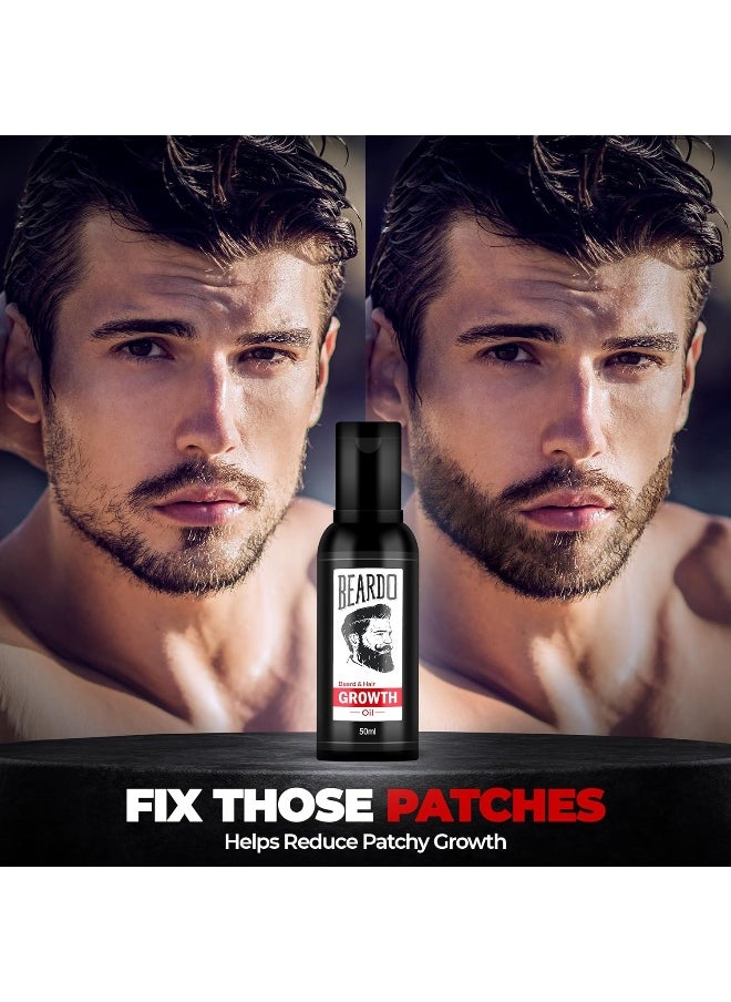 BEARDO - Beard And Hair Growth Oil Black 50ml - Image 1