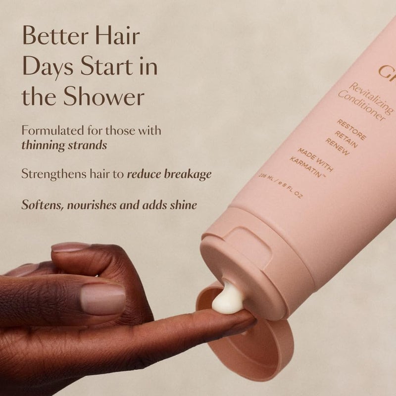 VEGAMOUR GRO Revitalizing Conditioner Travel Size | Smooths, Strengthens and Adds Shine to Thinning Hair | Clean, Vegan, Cruelty-Free (1.6 Fl Oz) - Image 5