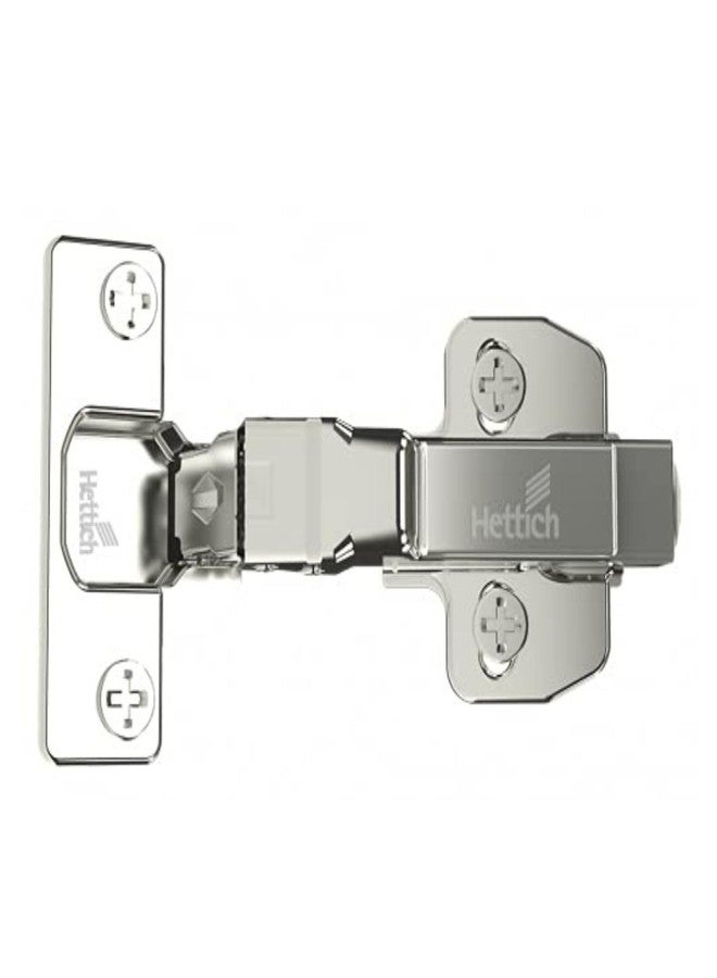Hettich Onsys 4447i Door Hinge with 4 Hole Mounting Plates | Quality Certified to European Standard | 105° Door Opening Angle | (Door Thickness 14-25 mm : 16 Crank) | Pack of 2 (4 Hinges) - Image 2