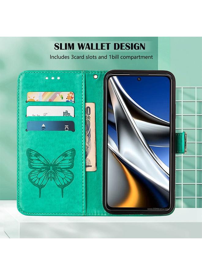 اس-توب جراب لهاتف Infinix Zero X Neo مصنوع من الجلد المنقوش بنقشة الفراشة - Image 4