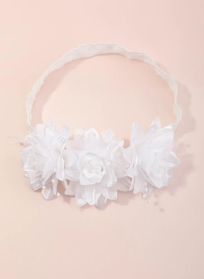 تايك تو Set of 3 - Solid Flower Hair Tie Set