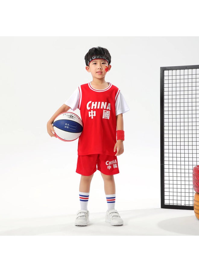 Red Short Sleeve Football Jersey - Image 1