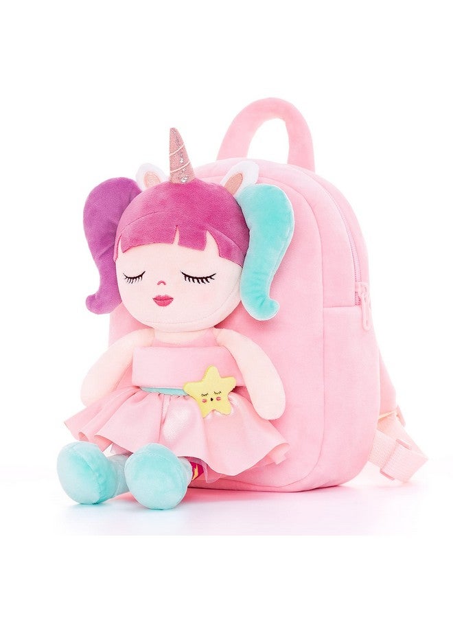Lazada Girls Backpack With Doll Toddler Toys Baby Girls Gifts Rag Dolls 9.5“ - Image 1
