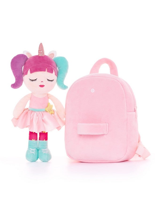 Lazada Girls Backpack With Doll Toddler Toys Baby Girls Gifts Rag Dolls 9.5“ - Image 3